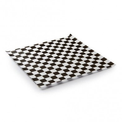 12 X 12 BLACK BASKET CHECKER LINER